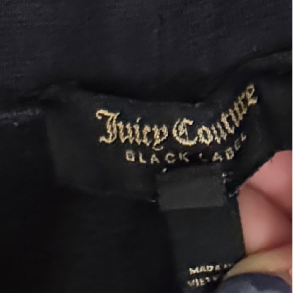 Juicy Couture Black Velvet Men's Pants - Picture 2 of 2